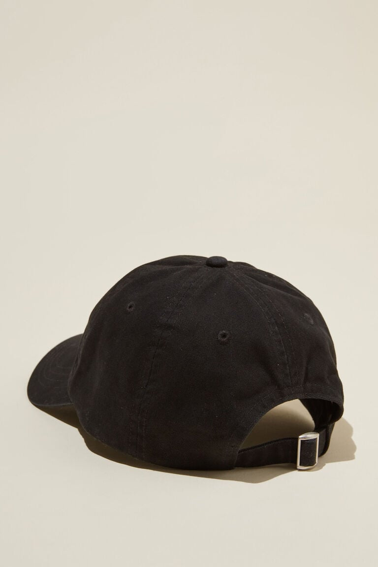 Embroidered Birdie Logo Black Cap